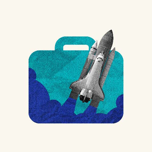 career growth teal sand