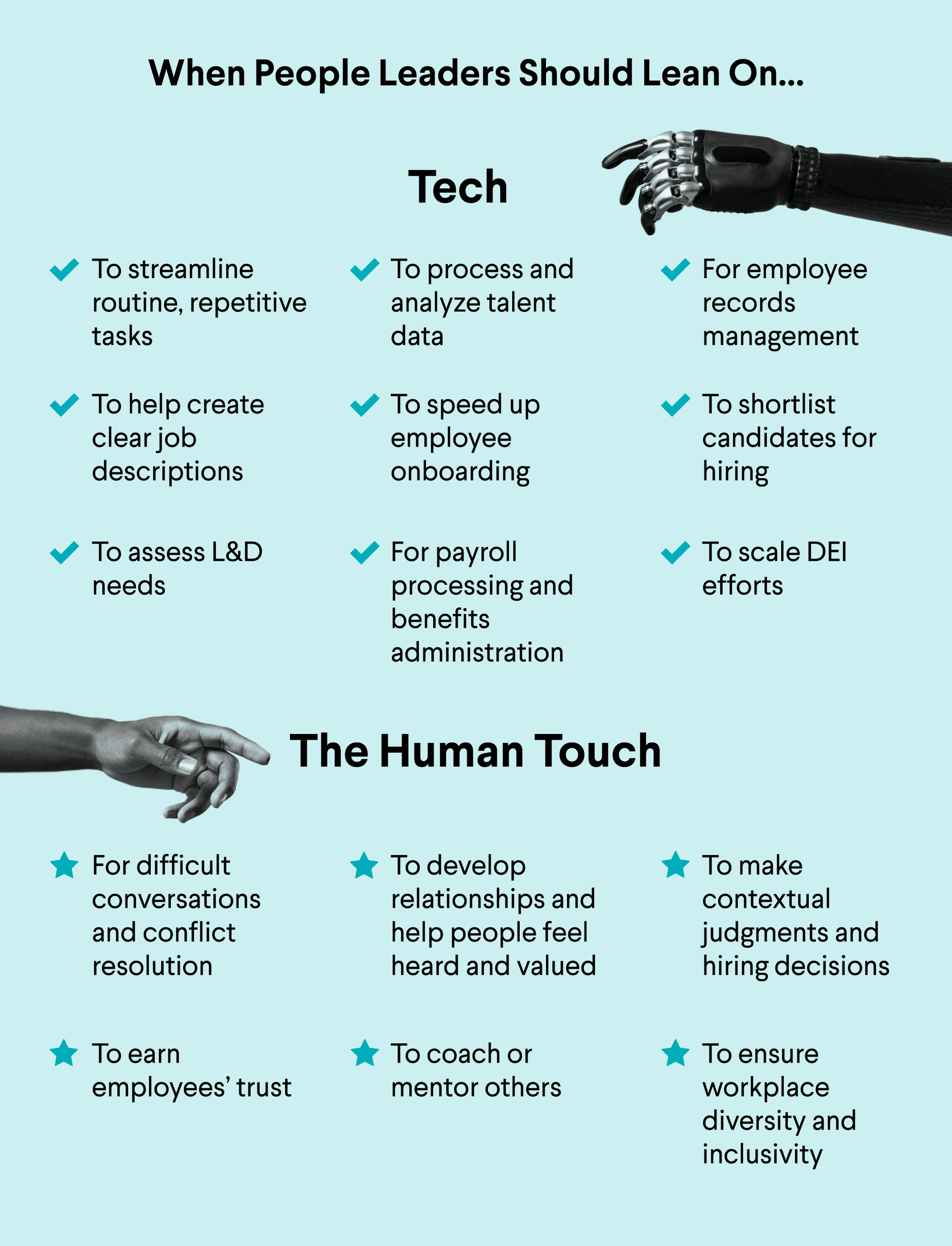 AI and the Future of Work: Balancing Tech and the Human Touch - why people leaders should lean on tech or human touch