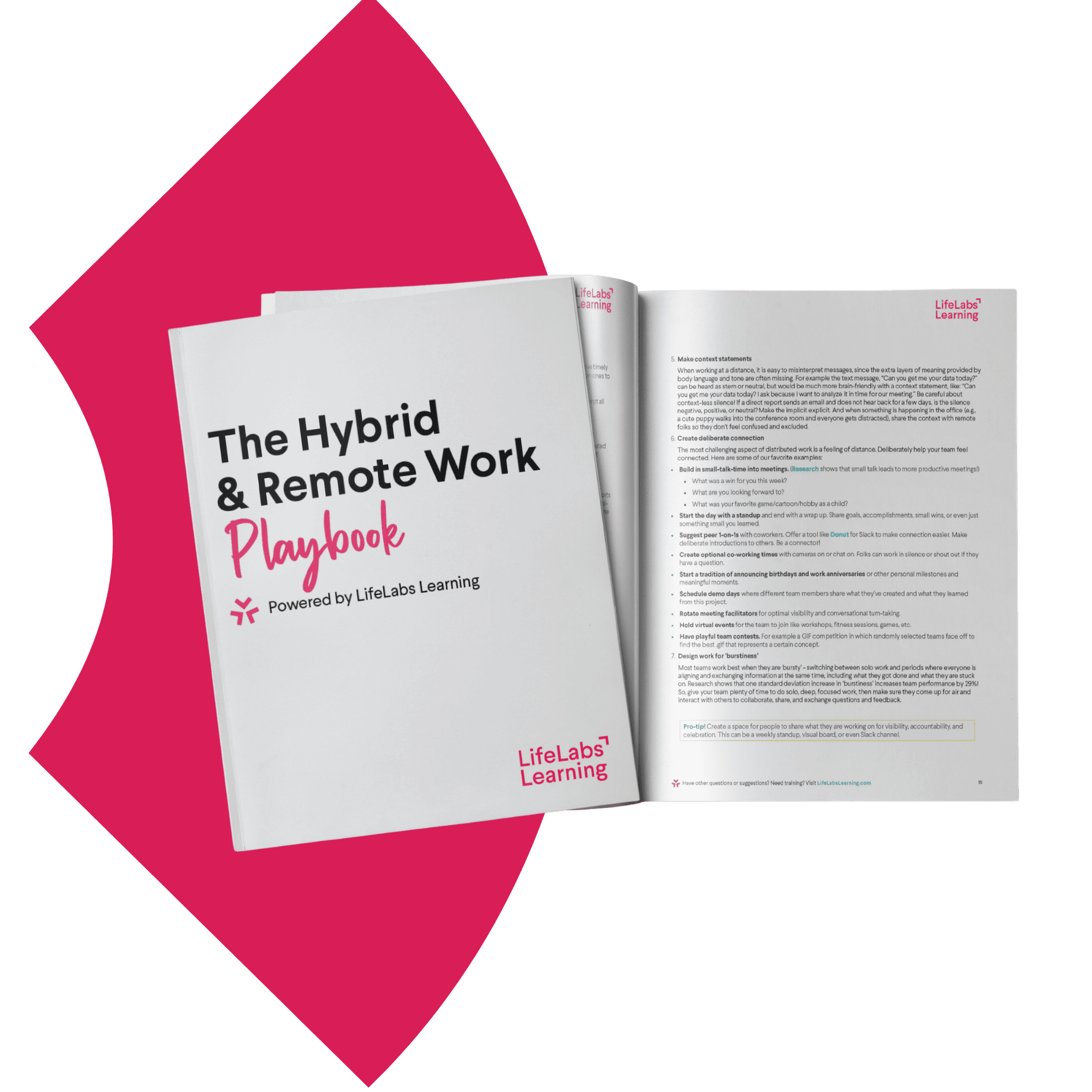 hybrid remote work playbook download graphic